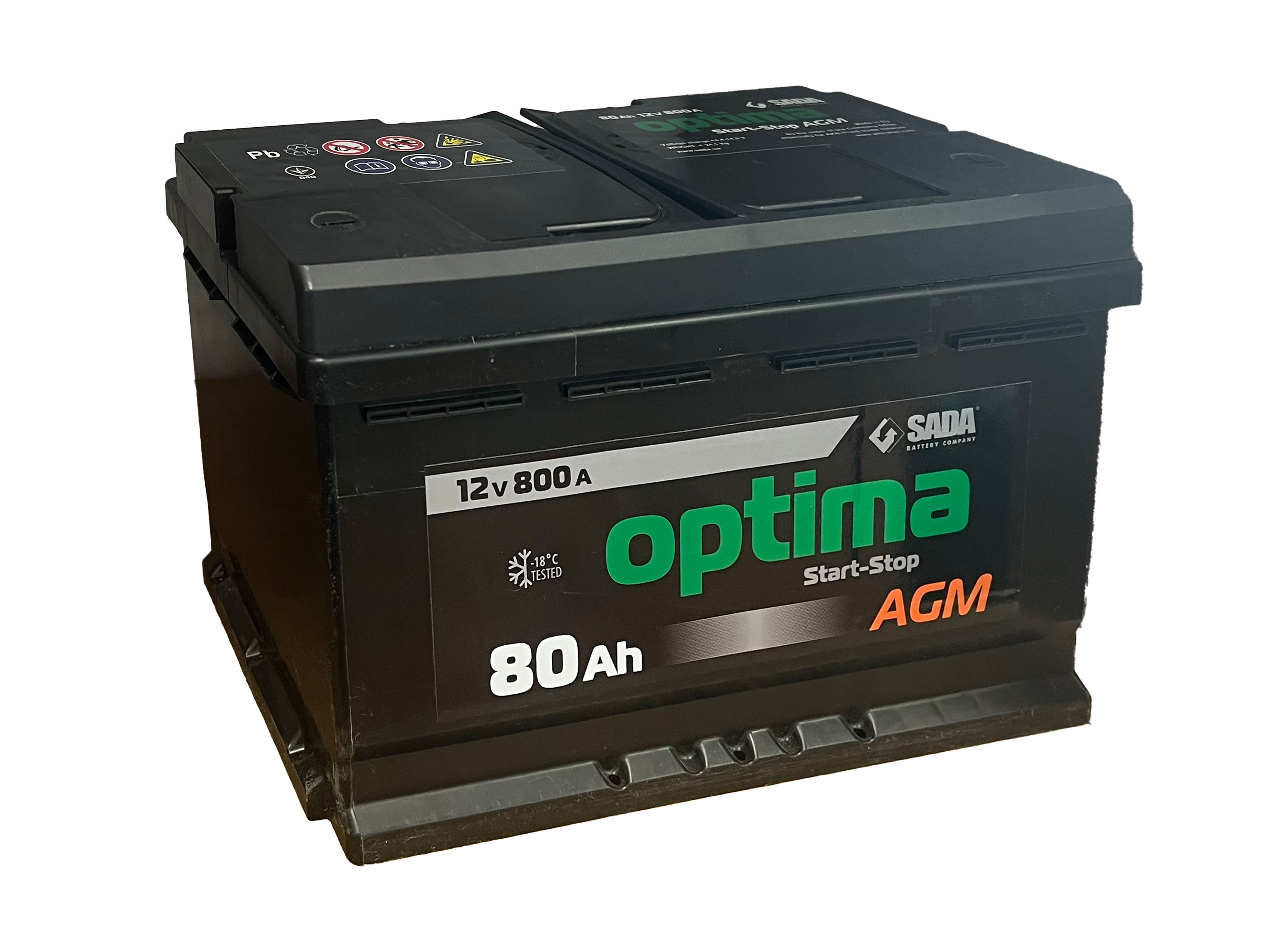 Батарея акумуляторна свинцева стартерна 6СТ-80Аз (0) Optima AGM